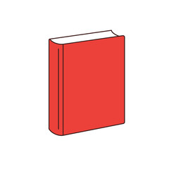 Red book illustration vector