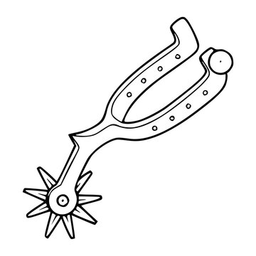 horse riding spur design vector