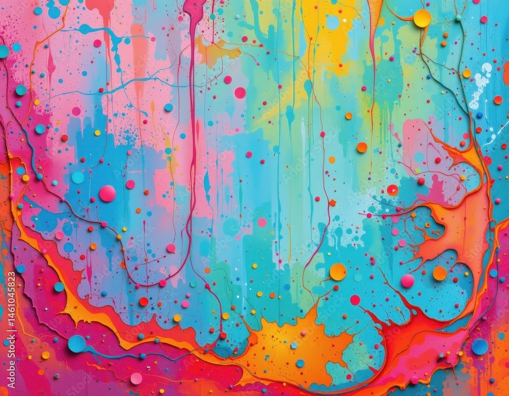 Poster create a photo with a super cool texture background featuring a vibrant, colorful subject positioned
