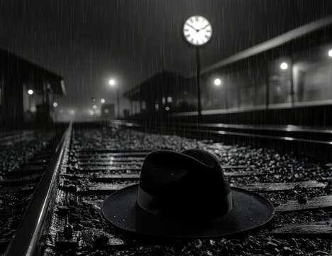 Rainy night train station (3)