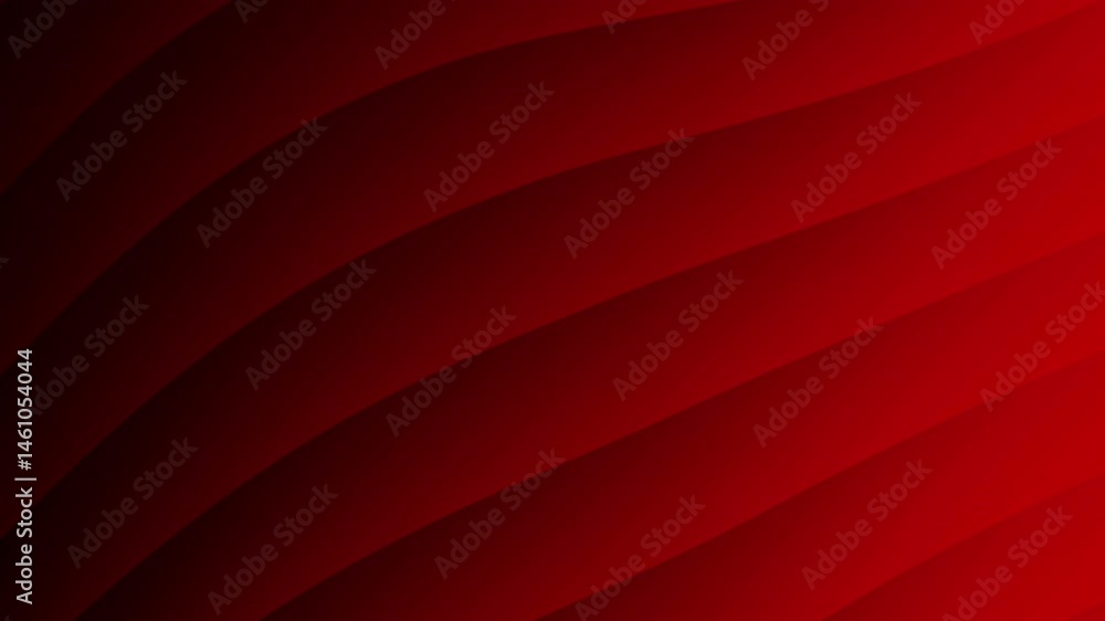 Poster abstract red wavy lines create a smooth gradient pattern with a sense of depth.
