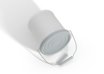 Metallic Paint Bucket Mockup for Premium Branding