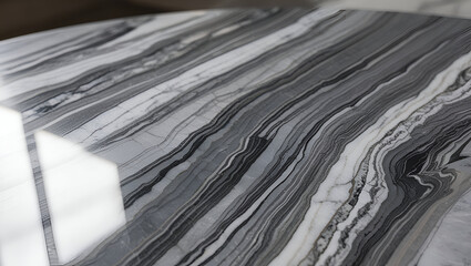 Obraz premium High-resolution texture of wonderful grey marble stone, with fine white veining and a smooth, polished surface