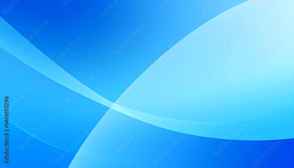 Poster smooth and vibrant abstract blue background featuring soft curves and gradients that evoke sense of 