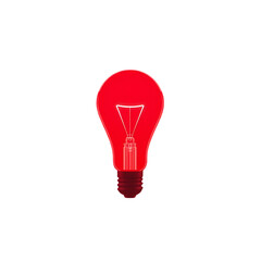 Red Light Bulb Icon