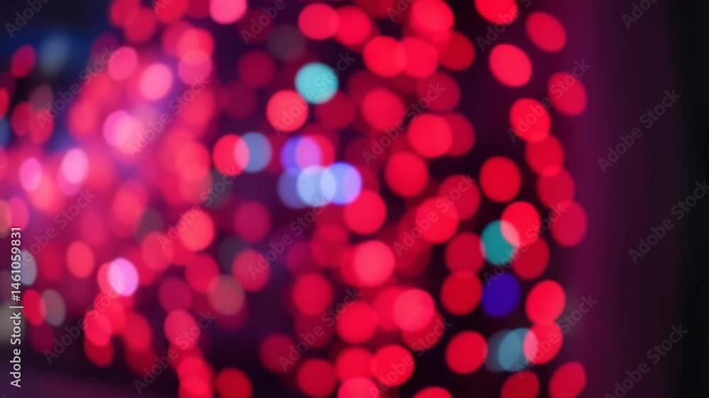 Aufkleber a video showing vibrant blurred lights shining in darkness creating an abstract and colorful spectac