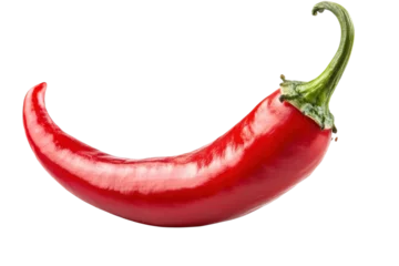 Keuken achterwand Hete pepers A single red chili pepper  © Umer