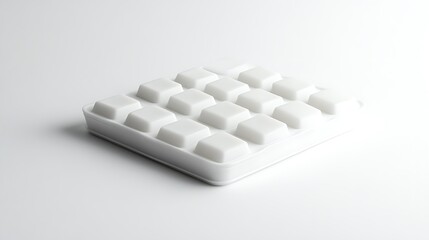 White Silicone Ice Cube Tray. (2)