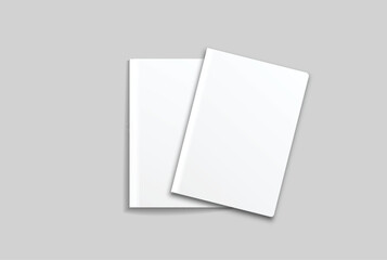 Empty Passport booklet cover mockup. Vector realistic template design for presentation passenger check in, immigration, customs control, identification document. international tourism travel
