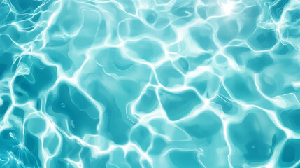 Obraz premium serene and vibrant illustration of clear blue water, showcasing gentle ripples and reflections that create calming atmosphere. Perfect for summer themes and relaxation