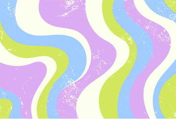 Retro Wavy Abstract Background