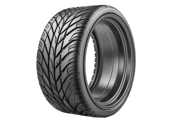 Tire Illustration Design Background Template Isolated on Transparent Background