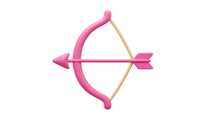 Isolated Arrow and Bow Cartoon Style