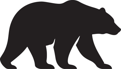 silhouette of a bear