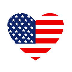 USA flag in style vector