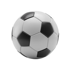 Fototapeta premium Soccer Ball HighResolution 3D Render of Classic Football isolated on Transparent Background