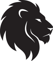 Lion head  head silhouette vector 