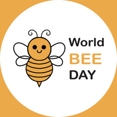 World Bee Day Vector
