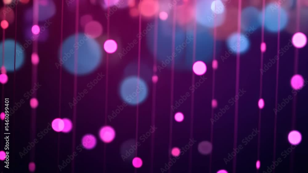 Poster vibrant bokeh lights create dreamy atmosphere with colorful circles and soft hues of joy.