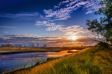 Teesmouth International Nature Reserve Hartlepool sunrise