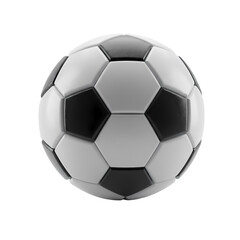 Fototapeta premium Classic Black and White Soccer Ball Image Perfect for Sports Designs isolated on Transparent Background