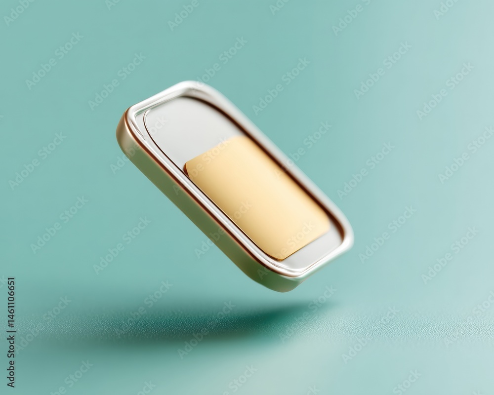 Leinwandbilder future-ready digital security sleek golden sim technology revolutionizing mobile connectivity with m