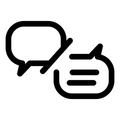 Chat bubbles icon