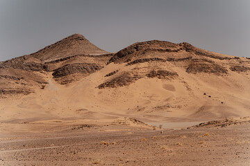 Golden desert mountains of Morocco