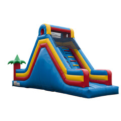 Inflatable Water Slide Rental Fun for Kids Parties  Events isolated on Transparent Background