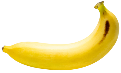 Fresh Banana peeled isolated on white background, Organic Banana on white background PNG File.