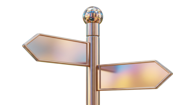 Isolated Direction Sign