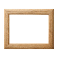 Elegant Wooden Frame for Art and Photos on a white background.
