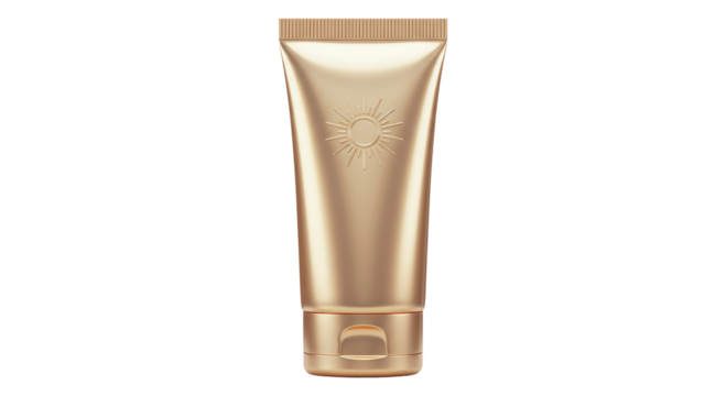 Isolated Sunscreen Tube for UV Protection