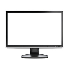 Fototapeta premium Modern Desktop Monitor Design Isolated on Transparent Background