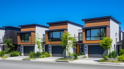 Fototapeta premium new homes in the city