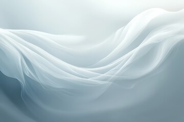 Delicate light blue flowing fabric design.