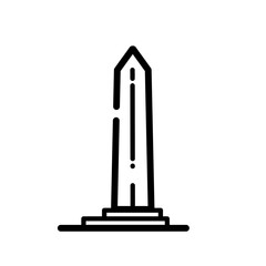 Obelisk – vector icon.