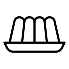 Jelly icon. Vector line icon