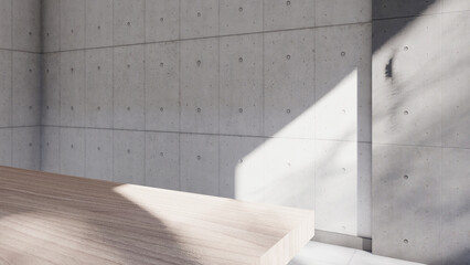 empty interior room shadow wall space background mock up architecture sunlight.