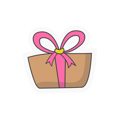 Gift Doodle Sticker