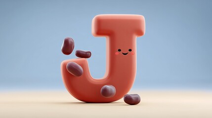 Letter J for Jelly – Alphabet for Kids, Educational Learning Poster