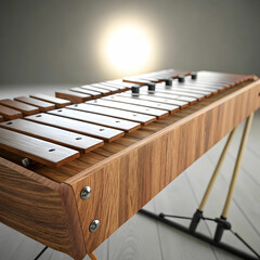 A colorful 3D icon of a xylophone, featuring vibrant bars and mallets,