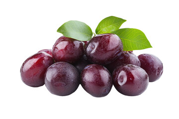 Obraz premium Pile of fresh ripe plums