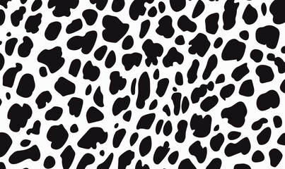 Stylish Minimalist Black and White Leopard Print Pattern Vector for Modern Design