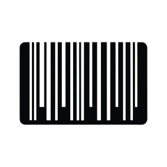 barcode icon black silhouette