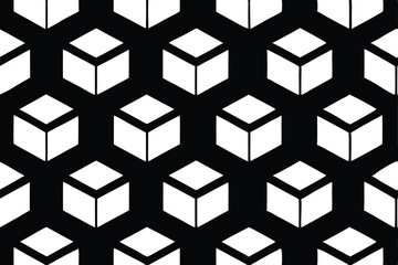 Obraz premium seamless white geometric pattern