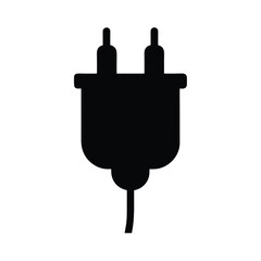 electrical plug black silhouette