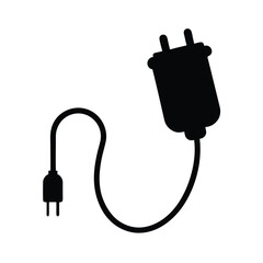 extension cord black silhouette