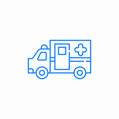 ambulance car icon sign vector