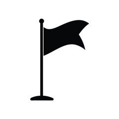 flag icon black silhouette 